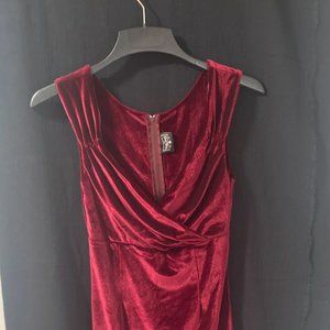 Red Velvet Cocktail Dress
